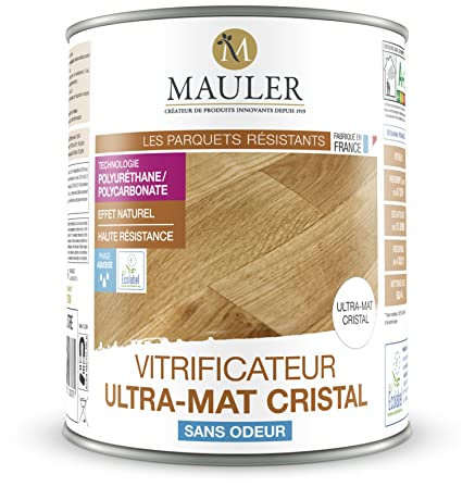 Mauler - Vitrificateur ultra-mat cristal - Invisible sans odeur ECOLABEL - Protection très long durée parquet & escalier - Qualité professionnelle (5L)