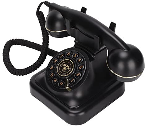 Dpofirs Antikes Telefon, Vintage-Festnetztelefon für Zuhause, Büro, Café, Bar, Altmodisches Festnetz-Retro-Festnetztelefon für Heimdekoration, Ornament