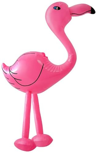 Henbrandt Fenicottero gonfiabile 64 cm animale tropicale uccello decorazioni per feste rosa gonfiabili giocattoli gonfiabili piscina festa foto puntelli accessori per travestimenti