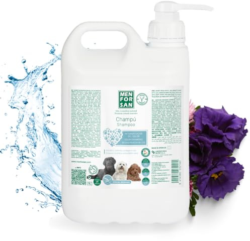 MENFORSAN Farbintensivierendes Shampoo für Hunde, 5 l, intensiviert und schützt die Farbe, verleiht Glanz, veganes Produkt