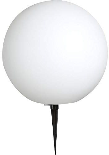 GLOBO LED Kugelleuchte Erdspieß Steckleuchte Gartendeko Kugellampe Außenleuchte, Kunststoff, inkl. Kabel, 1x E27 LED warmweiß, DxH 30x45 cm