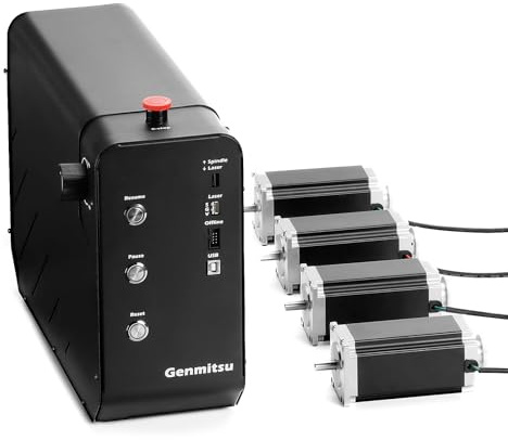 Genmitsu DM542 Driver CNC Control Controller Box mit 4PCS Nema 23 112mm Schrittmotoren, Upgrade Kit für Genmitsu PROVerXL 4030 V1 CNC Router Fräsen Graviermaschine