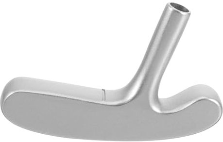 Yardwe Golfing Putter Head Zinc Alloy Double-sided Club Head Replacement Silver Lightweight Suitable for Golf Supplies