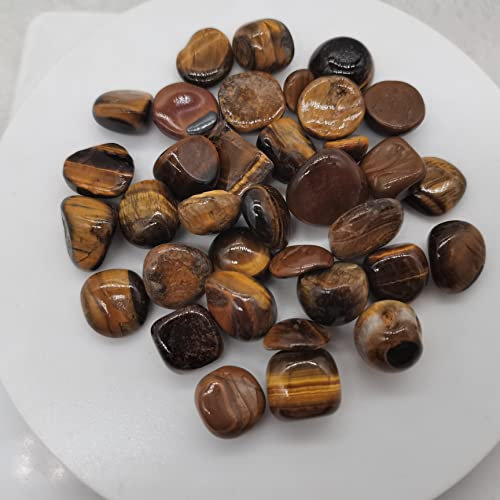 Décoration d'intérieur, 100 g de gravier en cristal de pierre d'oeil de tigre naturel, pierre d'oeil de tigre jaune, grand granule Reiki, cadeaux de décoration d'aquarium, cristal naturel décoration d