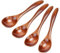 LPAMABA 4 PCS Cuillere Bois Naturel Réutilisable Cuillère à Café Olivier Cuillère à Miel en Bois pour Café Miel