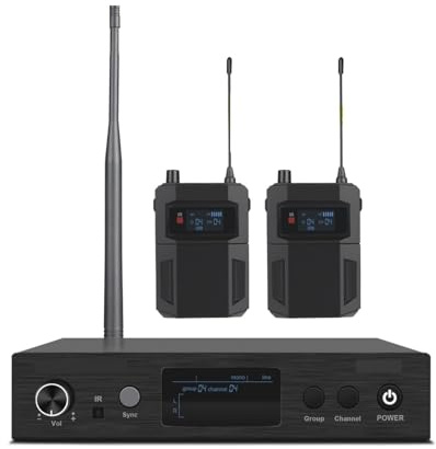 WESLNN UHF In Ear Monitor Sistema Inalámbrico Transmisor Y Receptor 50 Frecuencias Seleccionable Profesional For Escenario