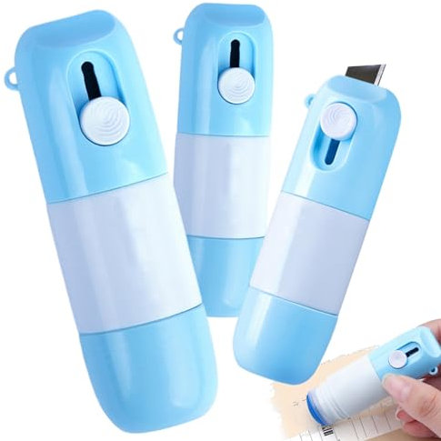 3pcs Thermalpapier Korrekturflüssigkeit mit Paketöffnung, tragbarer Privatsphäre Schutz Whiteout Flüssigkeit Instant Datenschutzschutz Tragbares Korrekturflüssigkeit für Packungsbezeichnungen