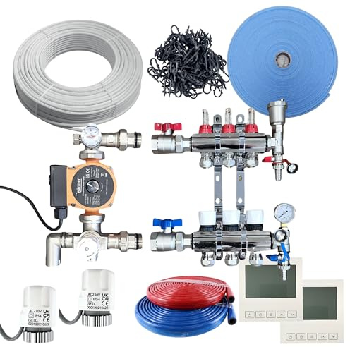 Wärmer System 35-45Sqm Water Underfloor Heating Kit 2 Room