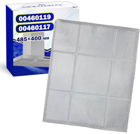 Filtro de Grasa para Campana Extractora 485x400 mm con Código Original 00460117 460117 00460119 460119 para Siemens para Bosch para Balay - MONTERAL