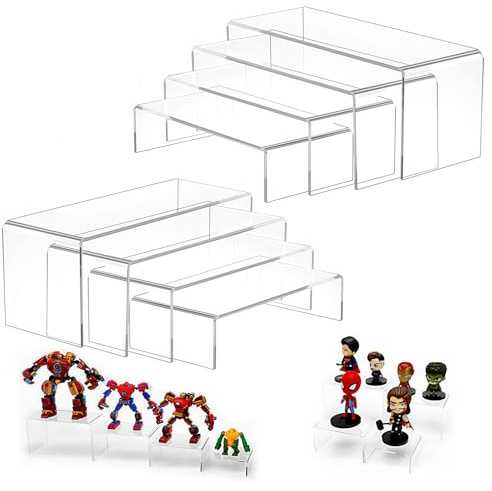 Coztie 4 Stück Acryl Riser Display Ständer, Abstandshalter für Display