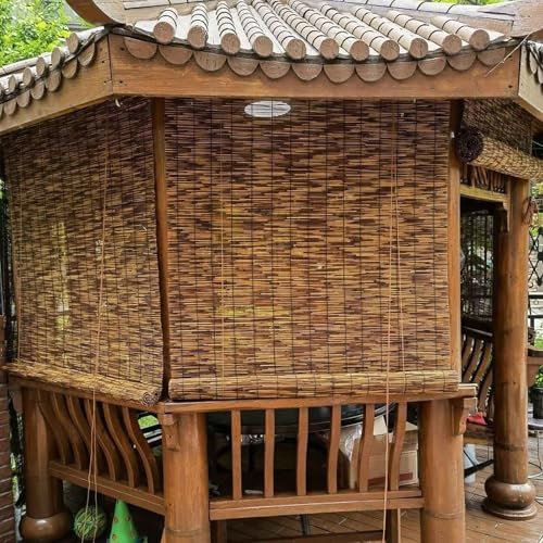 BVDHASDBT Tende da Sole in bambù for Patio, Tende da Sole Romane, Tende Romane Naturali Senza Foratura, Tende a canne(150 x 225 cm (59 x 89 in))