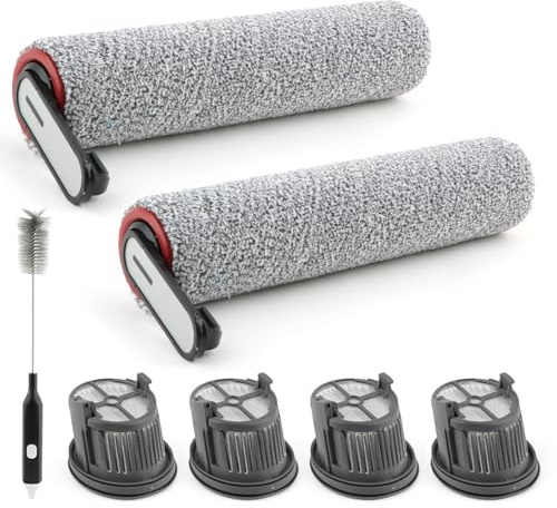 RongZy 22 Rodillos de Cepillo 4 Filtros para Dreame H14 / H14 Pro / H14 Dual Repuesto Aspiradora en Seco Húmedo, Juego de Accesorios Rodillos de Cepillo/Filtro HEPA/Cepillo de Tanque de Agua XX