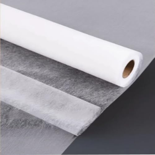 Tela de Entretela Fusible Blanco 300 x 150 cm Tela de Entretela Termoadhesiva 1 PCS Costura Entretela Adhesiva de Una Cara 30g/m² Guata Termoadhesiva Para Coser y Reforzar Tejidos Decorativos