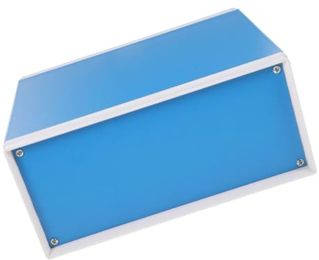 Boîtier Électronique en Métal Bleu pour Projets Électriques