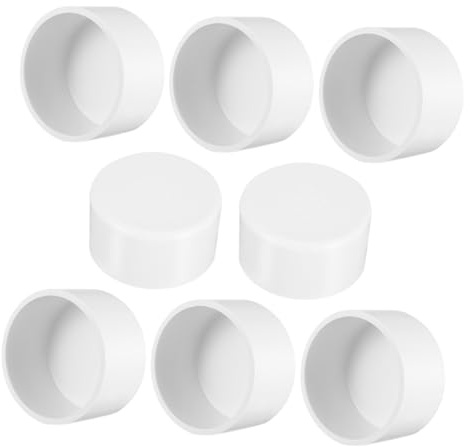 CIYODO 8 Piezas Tapones de PVC para Tuberías Interior Tapones para Riego Adaptadores de Tapón Instalación y Uso para Sistemas de Tuberías