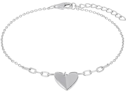 s.Oliver Herren Schmuck – Armband aus 925er Silber mit Herzen – Klassisch, Zeitlos und Elegant – Perfekte Geschenkidee