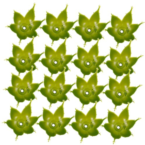 Cabilock 100 Pièces Calices Plastique Verts pour DIY Bases pour Fleurs Artificielles Accessoires de Bricolage pour Créations