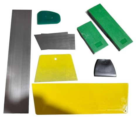Jiuvaso Spatola per stucco versatile per riparazioni di pareti automobilistiche, stucco per carrozzeria, spatola per applicazione di stucco, intonaco, cemento