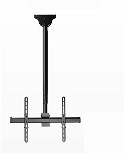 NURUGURE Staffa TV Supporto da soffitto per TV sospeso, con Movimento Completo, Adatto alla Maggior Parte dei televisori LED a Schermo Piatto e curvi da 32-70 Pollici.