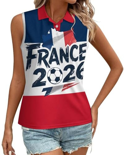T-Shirt Hommes Coupe du Monde 2026 France Col Rond Imprimé Football Fan T Shirt Manches Courtes Décontracté Plusieurs Modéle Disponible Foot Supporter Ventilateurs Encourager Tee Shirts Sport