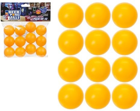 PMS- Beer Pong Spare Balls | Arancione | 12 Pc Accessorio, Colore, 619071PMS