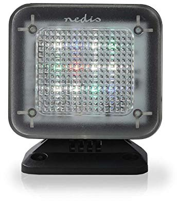 NEDIS TV Simulator - Fake TV - Einbrecher Abschreckung - Plug-and-Play | Realistischer TV-Effekt - Simuliert Lichtmuster eines 32 TVs - integrierter Timer - erkennt Sonnenuntergang - USB