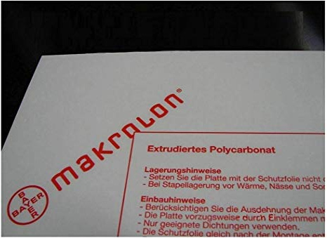 Makrolon 1 mm Polycarbonat Platte 400x250mm klar