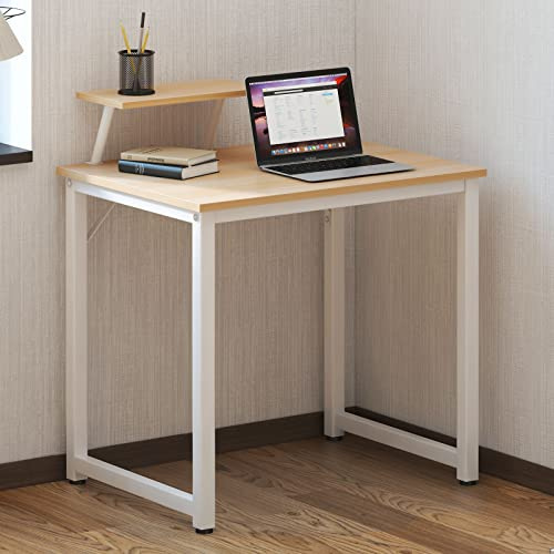 SogesHome Scrivania per computer piccolo tavolo da ufficio 80 cm scrivania con espositore per casa e ufficio