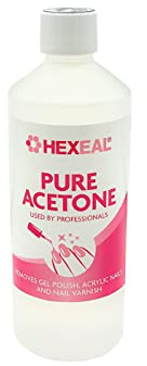 Hexeal 99.5% Acetone 500ml – For Gel, Nail Polish & Acrylic Removal