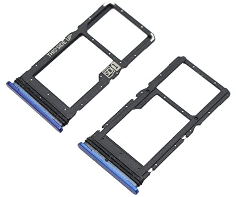 jbTec Dual SIM-Tray/SD-Card kompatibel mit Motorola Moto G 5G (Dual SIM) - Kartenhalter Slot Schlitten Dunkel-Blau