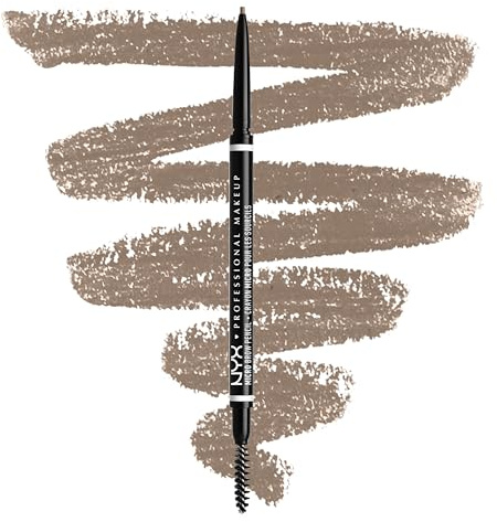 NYX Professional Makeup Augenbrauenstift, Micro Brow Pencil, Beidseitig mit ausdrehbarem Augenbrauenstift und Bürstchen, Wasserfest, Eyebrow Pencil, Vegane Formel, Farbton: 1.5 Ash Blonde