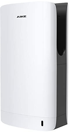 AIKE AK2065 Secador Manos Baño Profesional, 1450W Secamanos Electrico Automatico, Bajo Consumo Energía, 7-10 Segundos para Secar Manos, Filtro HEPA Eficiente