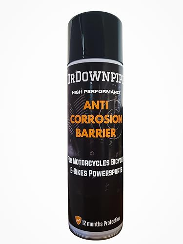 Dr. Downpipe Anti-Corrosion Lubricant 500ml Aerosol – Long-Lasting Rust Inhibitor & Protector for Motorcycles, E-Bikes & Bicycles – Winter Salt Protection – Professional Grade Corrosion Guard