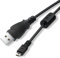 LEAGY Cavo USB 2.0 per fotocamera digitale, da A a Mini-B 8 pin con ferriti per fotocamere digitali Sony, Pentax, Nikon, Fujifilm, 2 m, nero