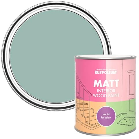 Rust-Oleum Blue Interior Wood Paint in Matt Finish - Coastal Blue 750ml