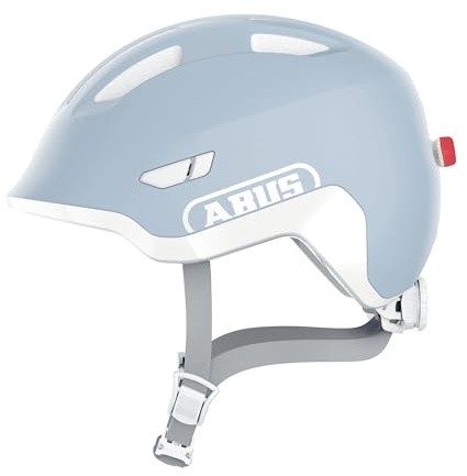 Abus, Casco per Bambini ABUS Smiley 3.0 ACE LED Casco da Ciclista per Bambini Piccoli con Vestibilità Avvolgente e Spazio per una Treccia, per Ragazze e Ragazzi.