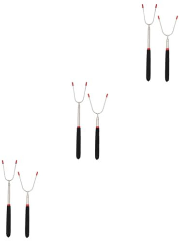 Mipcase 6pièces Shaped Bbq Forks Pour Outils De Grillade Extérieurs Accessoires De Barbecue Pour Sauces Et Légumes
