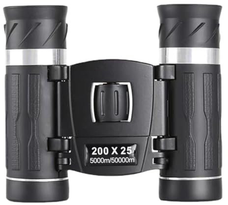 Lbvzxkad Mini Telescopio Pieghevole Prodotto 200x25 Aggiornato BAK4 Caccia Ottica da Viaggio in
