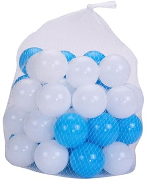 BESPORTBLE Bolas de Océano Gruesas 50 Piezas PE para Bebés y Niños | Bolsa de Malla Incluida, Aptas para Casita de Juegos y Piscina Infantil, Bordes Suaves sin Asperezas Color Aleatorio