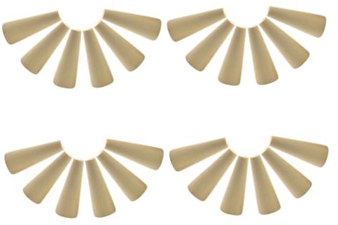 SOLUSTRE 24stücke Teiliger Ringhalter Aus Holz Schmuck-display-kegel Ringständer Für Schmuckpräsentation Holzkegelregal Für Persönliche Kosmetik