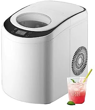 Máquina de Hielo Pequeña máquina de hacer hielo for el hogar, Mini tienda comercial de té de la leche, máquina for hacer cubitos de hielo cuadrados completamente automática Máquina de Hielo de Encimer