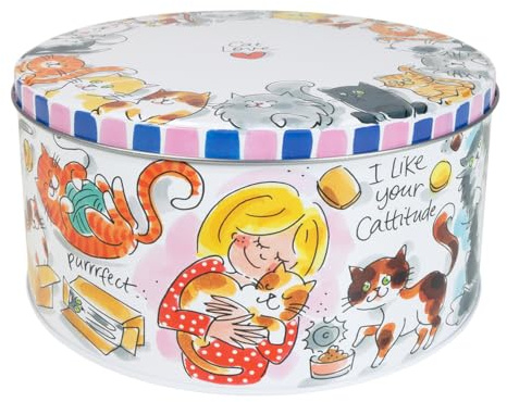 Blond Amsterdam Keksdose Kat, 20cm | Metall, Dier Kollektion, Für Kekse & Snacks, Luftdicht