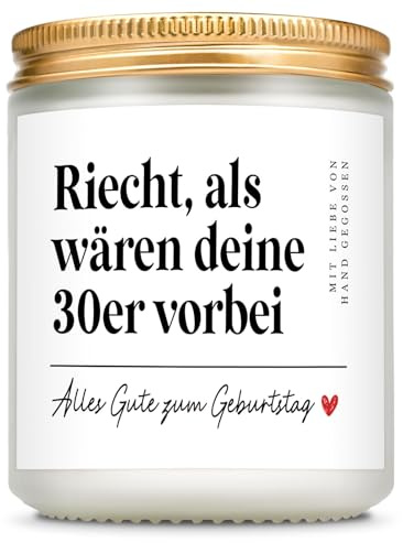 Giftasy 40 Geburtstag Frauen Männer - Duftkerze mit Spruch, Deko Geschenk 40. Geburtstag für Frau Mann, Lustiges Geburtstagsgeschenk für Papa Mama, Freundin Freund, Kollegen, Familie, Partner