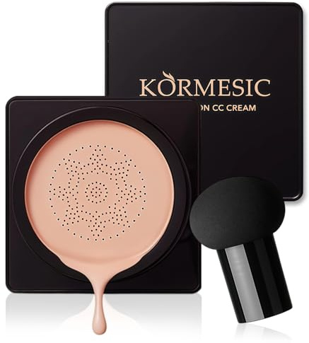 Cojín De Aire Cream,Air Cushion CC Cream Base Maquillaje,Cojín De Aire Líquida Fundación,Air Cushion Foundation Full Coverage,Facil Aplicacion,Larga Duración