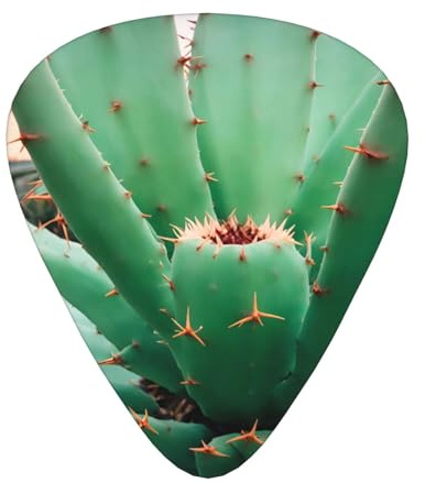 Wzywhj Agave Cactus Picture Guitar Pick Easy Grip Uke Picks Comfortable Feel, Ukulele, Acoustic And Electric Guitarï¼ŒGuitar Plectrums 12'S