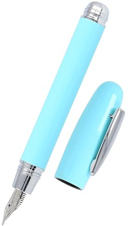 Online Füller Highway Blue I Füllfederhalter in Pastell-Blau mit Iridium-Feder M I Für Standard-Tintenpatronen I Ergonomischer Füllhalter für Kinder & Erwachsene