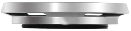 Compatibile con paraluce universale in metallo grandangolare, paraluce multi-misura avvitabile da 37 a 67 mm for fotocamere(43mm,Silver)