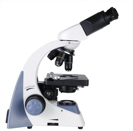 Microscopio Binocular Compuesto for Adultos con iluminación LED, Ideal for Laboratorios Escolares y educativos. microscopi portatil