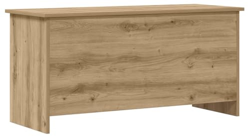Mangloder Aufbewahrungstruhe Artisan-Eiche aus Holzwerkstoff, 100 x 40 x 50 cm, mit Deckel und Stauraum für Schlafzimmer, Wohnzimmer, Flur, Ordnung und dekoratives Verstauen