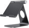 OMOTON Supporto per Tablet in Alluminio, Supporto per Tablet Regolabile e Resistente, con Comoda Porta di Ricarica, Compatibile con iPad 10.9/10.2, iPad Pro 13/12.9 e Altri fino a 13 Pollici, Nero